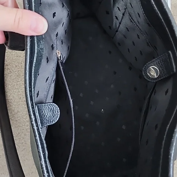 Kate Spade Designer Tote - Black w/ Tassels - Picture 7 of 10